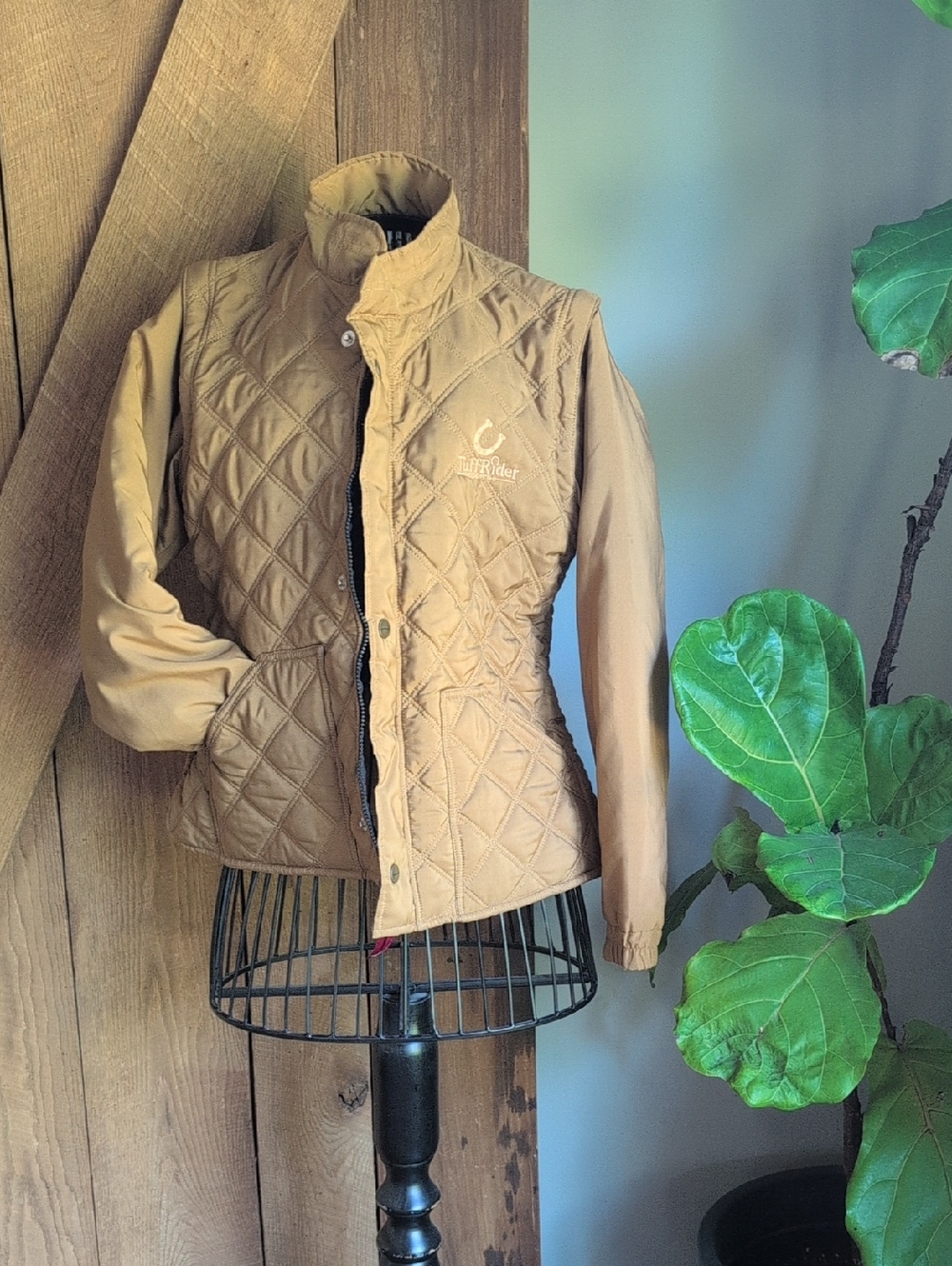 Tuff Rider Apparel Tan Quilted Utility Jacket